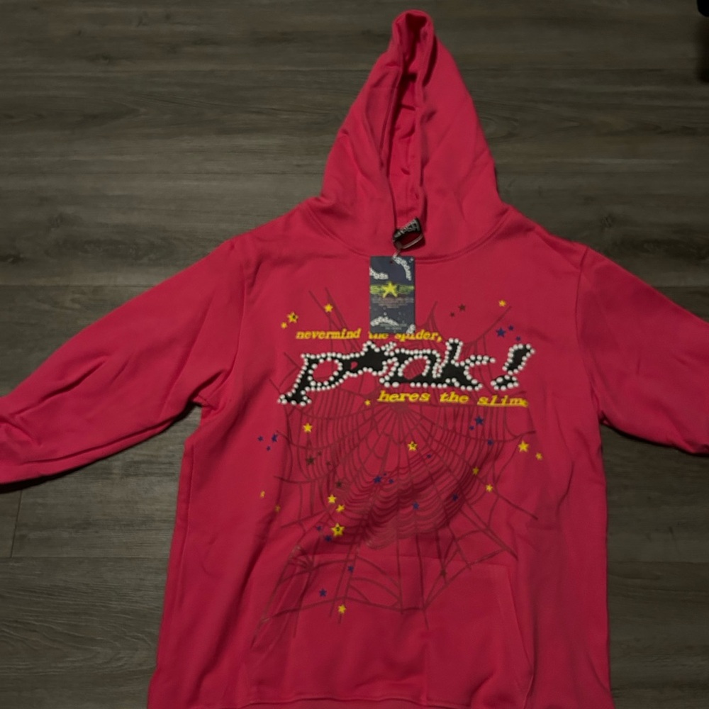 Men's Pink Graphic Hoodie